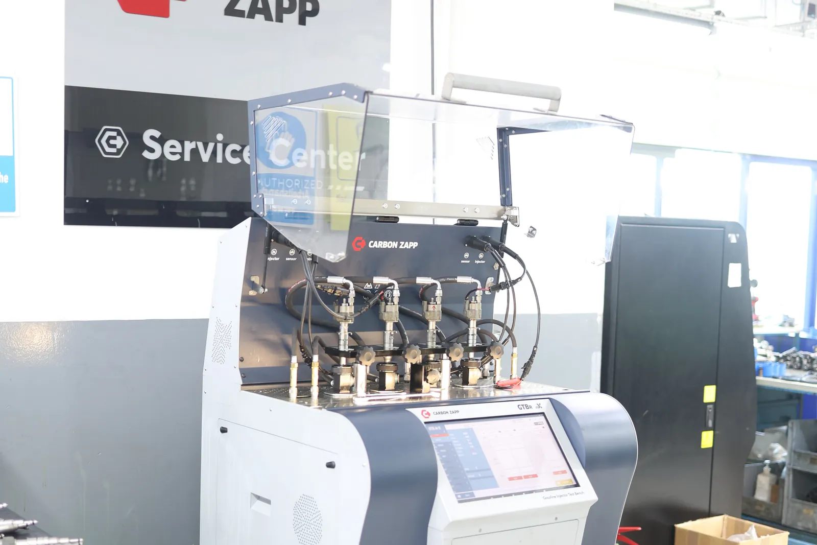 Carbon Zapp çok pozisyonlu common rail enjektör test tezgâhı