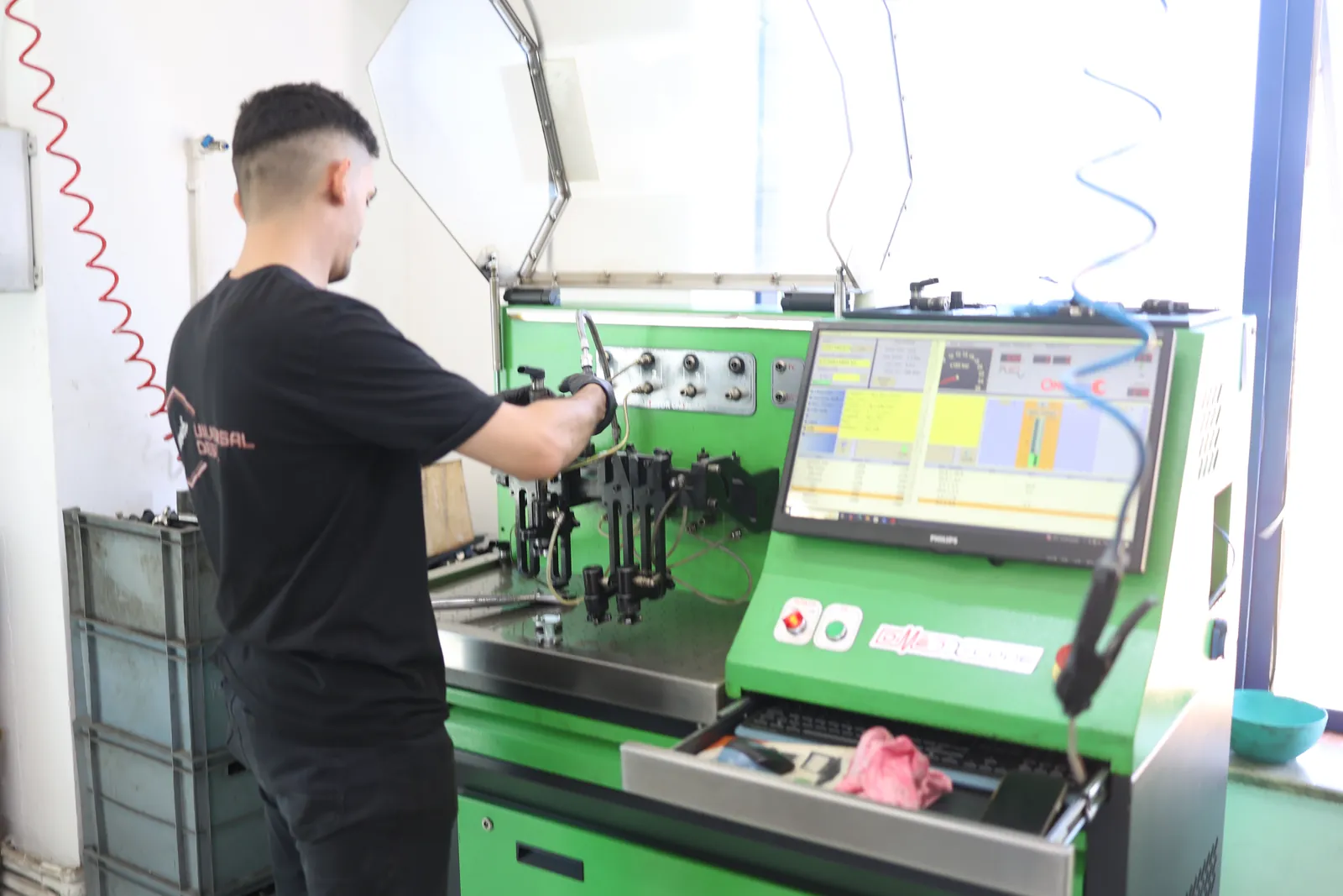 Canlı ölçüm ekranlı common rail fonksiyon test tezgâhı